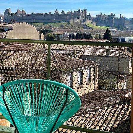 Duplex 70M2 - Vue Cite Medievale - Parking Gratuit Carcassonne Luaran gambar