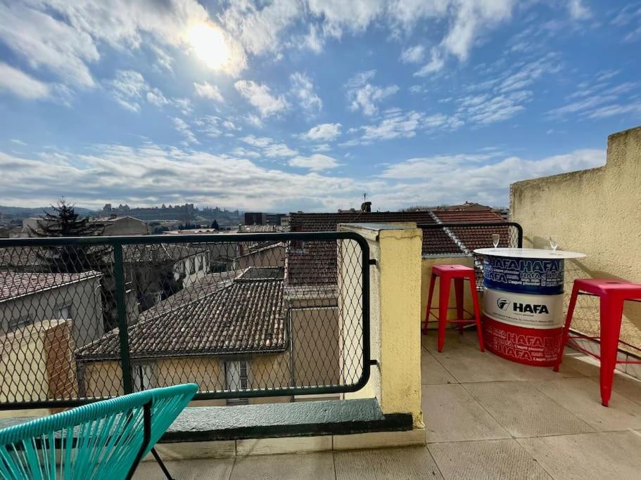 Duplex 70M2 - Vue Cite Medievale - Parking Gratuit Carcassonne Luaran gambar